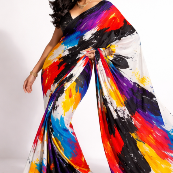 Luxury Heavy Embroidery Saree