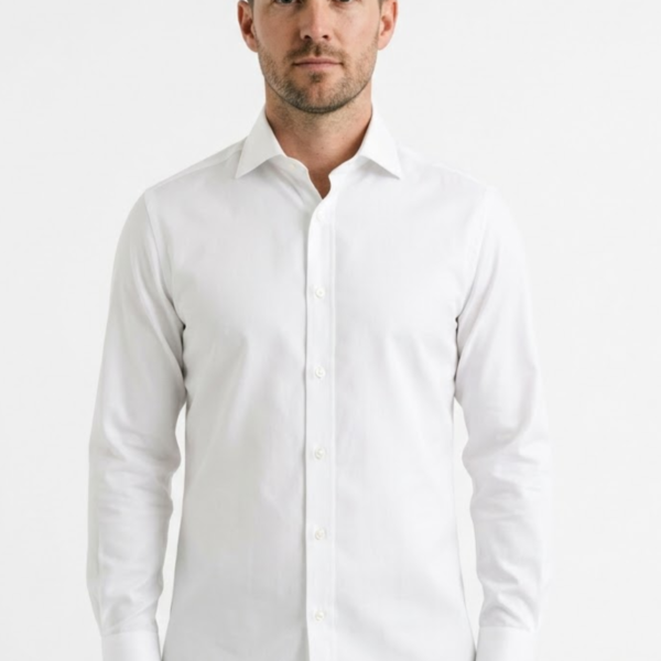 Men’s White Slim Fit Formal Shirt