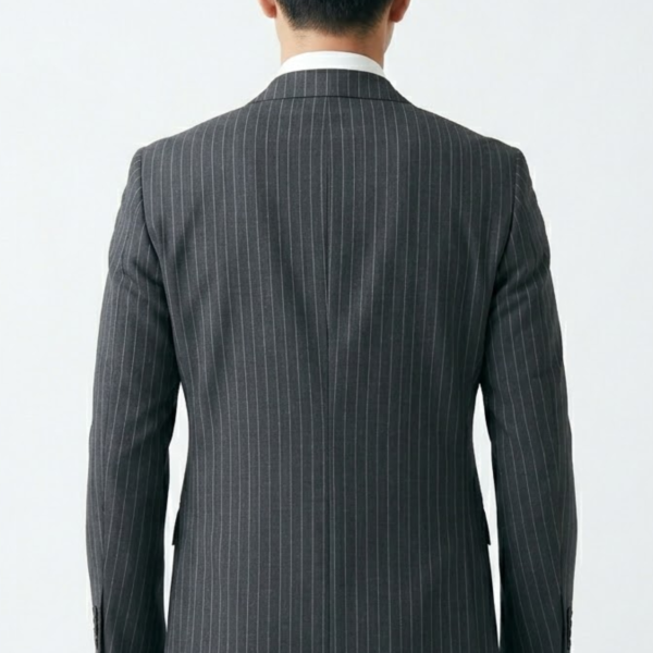 Men’s Grey Pinstripe Slim Fit Formal Suit
