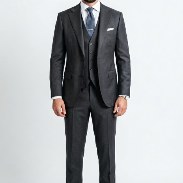 Executive Charcoal 3-Piece Men’s Suit